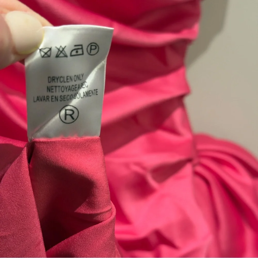 Hot Pink Strapless Bow-knotted Mini Dress Size XS - Picture 10 of 14